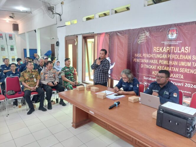 
					Babinsa Kel. Serengan Amankan Rekapitulasi Penghitungan Suara Pemilu 2024 Tingkat PPK Kec. Serengan.