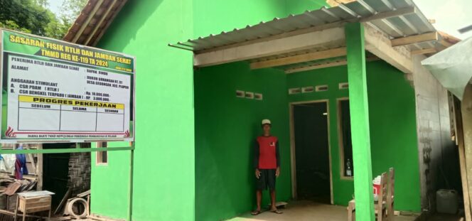 
					Satgas TMMD Reguler ke – 119 Kodim 0725/Sragen selesaikan salah satu rumah warga