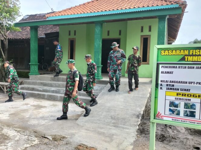 
					Tim Wasev Itdam IV/Diponegoro, Tinjau Rehap RTLH TMMD Reguler 119 Kodim Sragen
