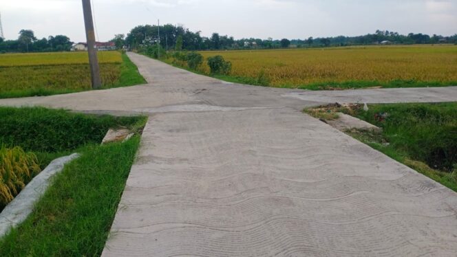
					Pengerjaan Pembangunan Jalan TMMD Kini Sudah Selesai 100%