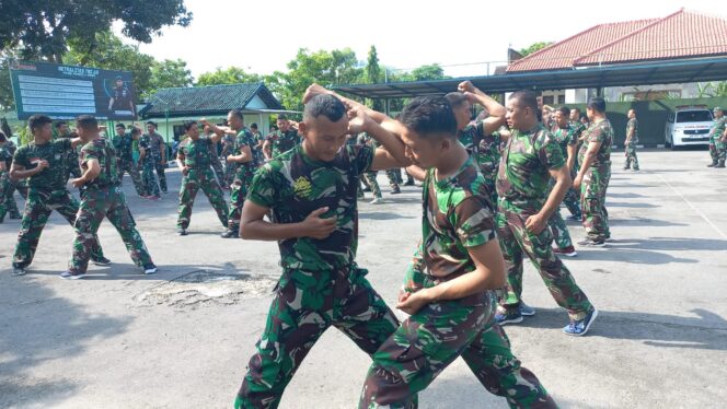
					Dukung Tugas Pokok, Kodim Boyolali Latihan Bela Diri Taktis