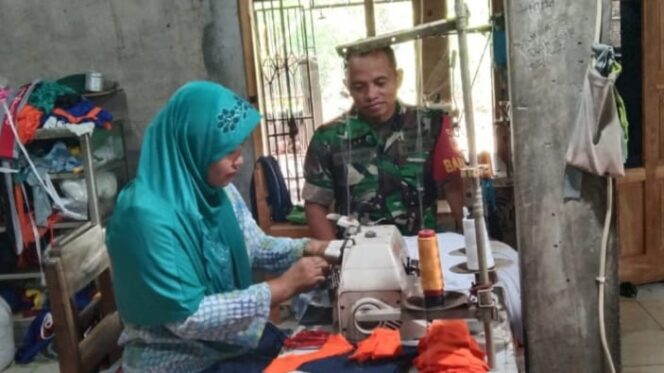 
					Babinsa Nogosari Beri Motivasi Pengusaha Konveksi