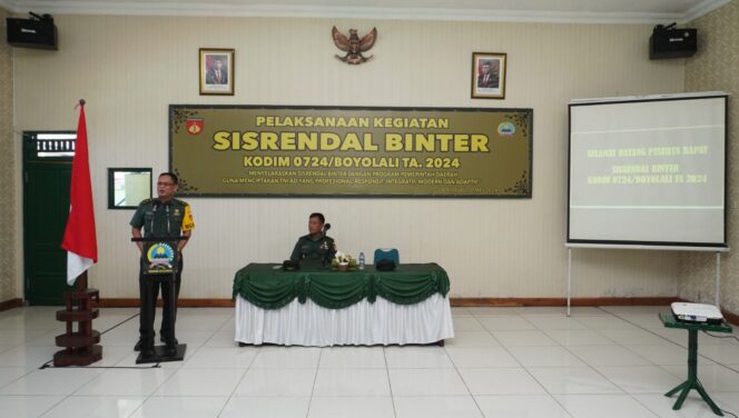 
					Kodim Boyolali Selaraskan Sisrendal Binter