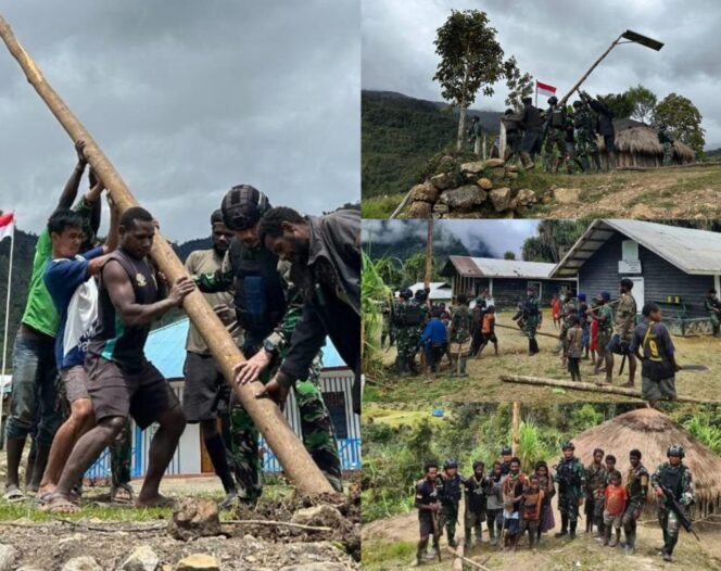 
					TNI Respons Kebutuhan Penerangan Masyarakat Homeyo dan Wilayah Papua Lainnya