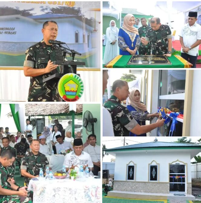 
					Dandrem 031/ Wira Bima Meresmikan Mushalla Al Ikhlas Di Area Kantor Dandrem 031/Wira Bima
