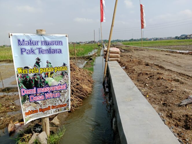 
					Matur Nuhun Pak Tentara” Poktan Ngudi Santosa Pasang Banner Ucapan Terimakasih Untuk Satgas TMMD