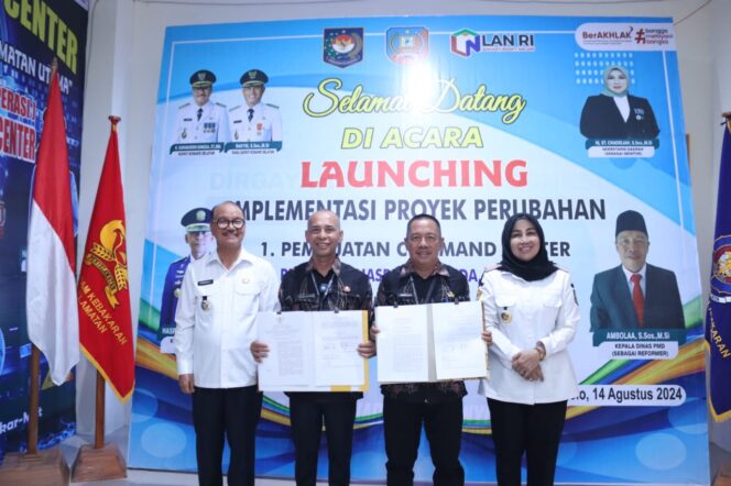 
					Bupati Konsel H. Surunuddin Dangga Hadiri Kegiatan Launching Pengoperasian Command Center dan klinik Bumdes