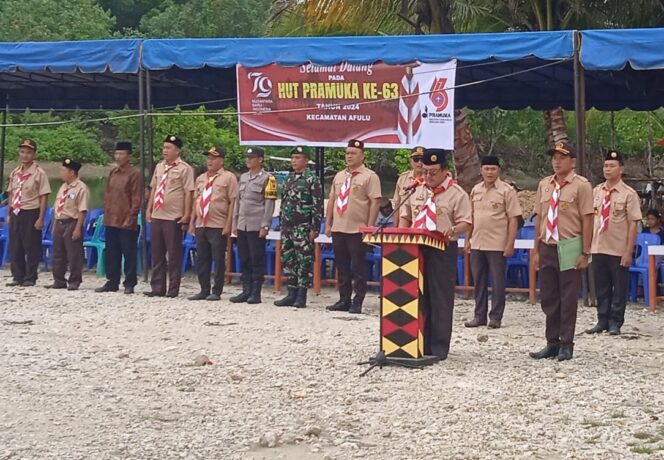 
					Upacara HUT Pramuka ke-63 Tahun 2024 Kecamatan Afulu Dilaksanakan Di Wisata Sawakete