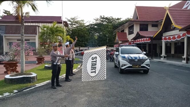 
					Satlantas Polres Inhil Laksanakan Pelepasan Kampanye Keselamatan Merah Putih 2024