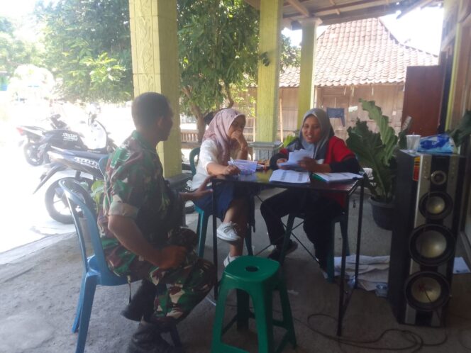 
					Babinsa Kerjasama dengan Kader Posyandu, Cegah Stunting