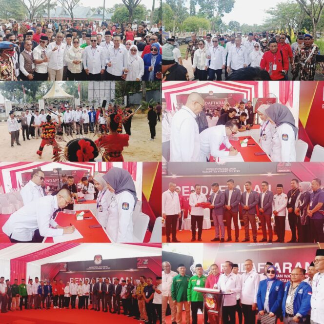 
					Pasangan HERO Daftar Hari Ke 2 Di KPU Konsel, Optimistis Menangkan Pilkada 2024