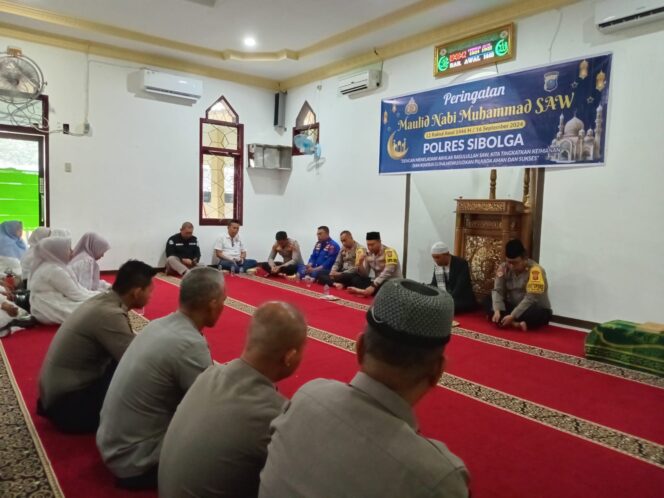 
					Peringati Maulid Nabi Muhammad SAW, Personil Polres Sibolga Dapat Mencontoh Ketauladanan