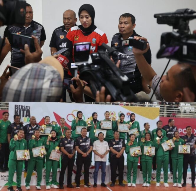 
					Tim Voli Putri Jatim Sabet Medali Emas pada PON XXI Aceh Sumut