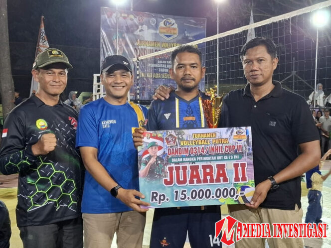 
					Masyarakat Antusias Saksikan Final Volleyball Putra Dandim Cup ke-6 Kodim 0314/Inhil