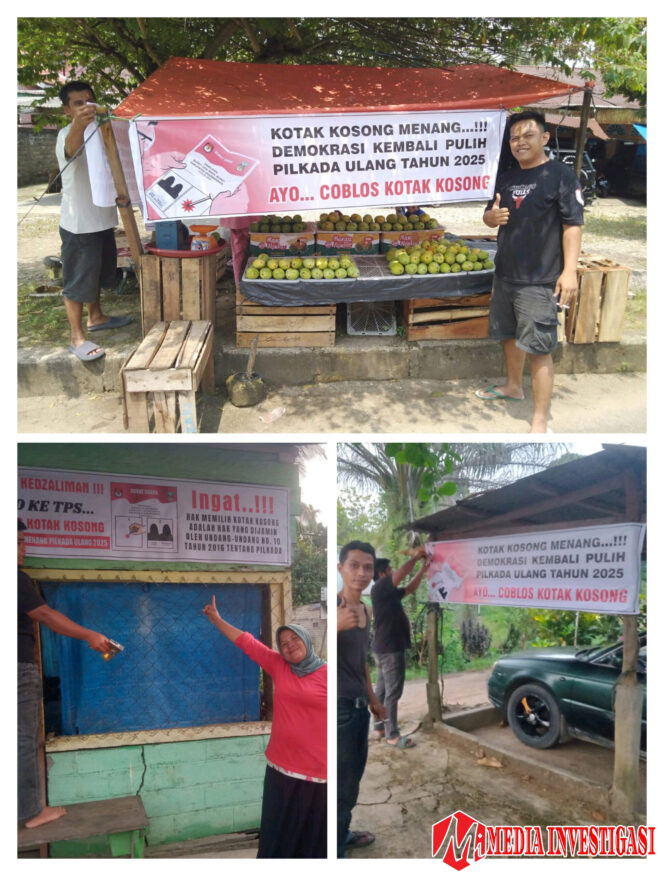 
					Spanduk “Ayo ke TPS, Coblos Kotak Kosong” Bermunculan di Dharmasraya: Suara untuk Demokrasi atau Protes Pilkada?