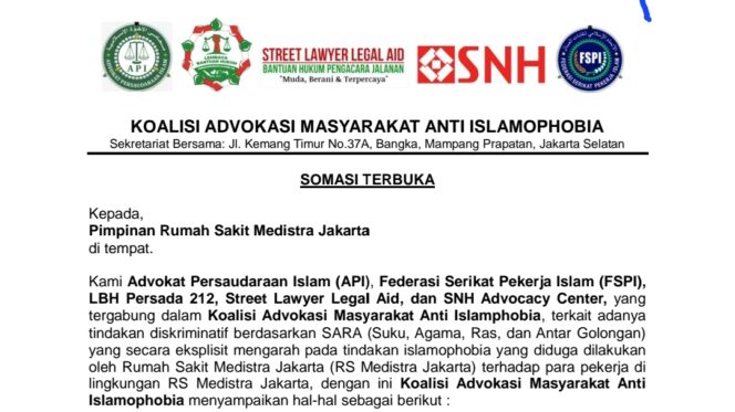 
					KAMAIS Kirim Somasi, RS Medistra Jakarta ‘Digempur’ Habis-habisan