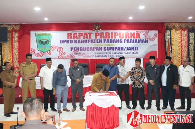 
					Ranperda APBD Perubahan Tahun 2024 Disetujui, Plt. Bupati Padang Pariaman Rahmang” Segara Dievaluasi Gubernur”