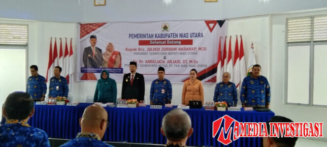 
					Penyambutan Pjs Bupati Nias Utara Dan Pjs Ketua TP-PKK Kabupaten Nias Utara 