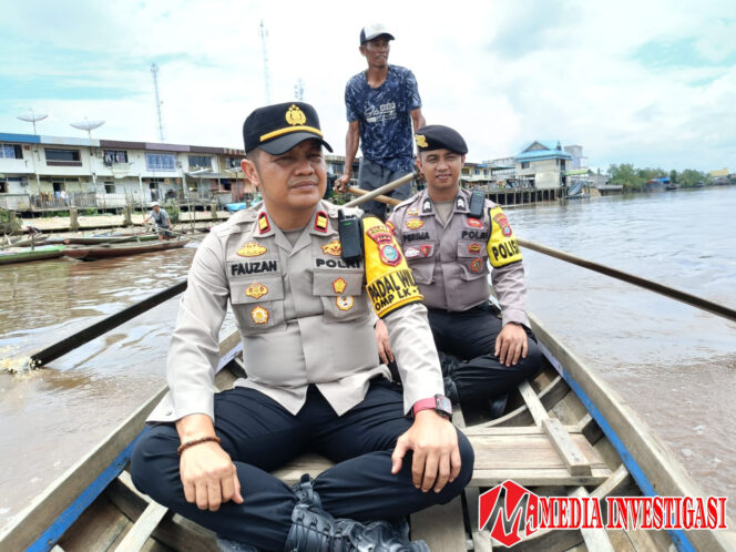 
					Arungi Sungai Anak Serka, Kapolsek Gas Cooling System Pilkada Damai,. 