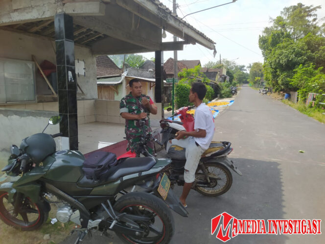 
					Babinsa Wonosegoro Sambangi Dan Motivasi Warga Gilirejo
