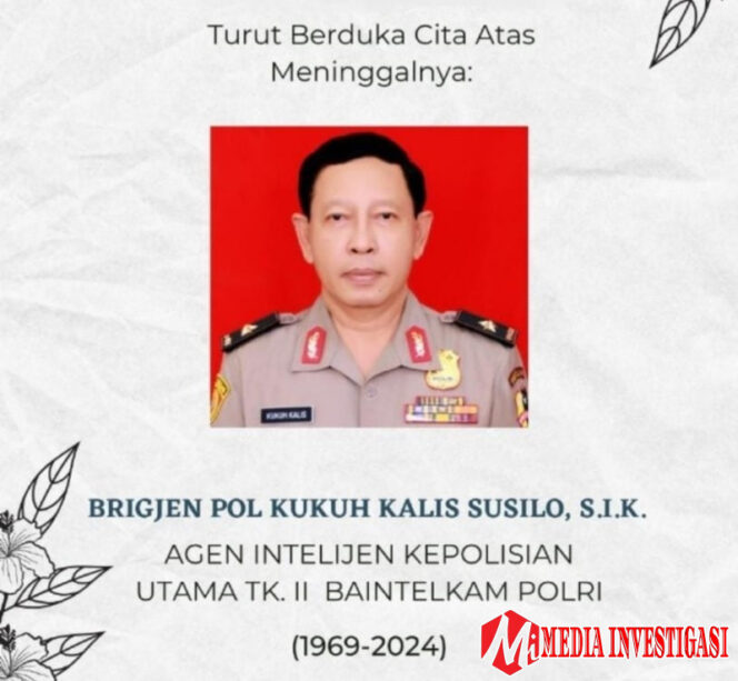 
					Agen Badan Intelijen Keamanan (BIK) Mabes Polri Brigjen Pol. Kukuh Kalis Susilo (55) meninggal dunia di Semarang. Almarhum sempat dirawat di RS Akpol Semarang. (dok. istimewa)