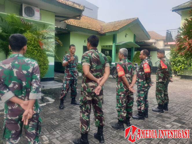 
					Bati Bakti TNI Koramil 03 Serengan dengan Pimpin Apel Pagi