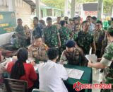 Kepedulian untuk Sesama, Koramil 03/Pulau Punjung Gelar Donor Darah Bersama PMI Dharmasraya