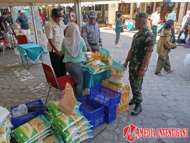 
					Peran Serta Babinsa Serengan, Bantu Pasar Sembako Murah
