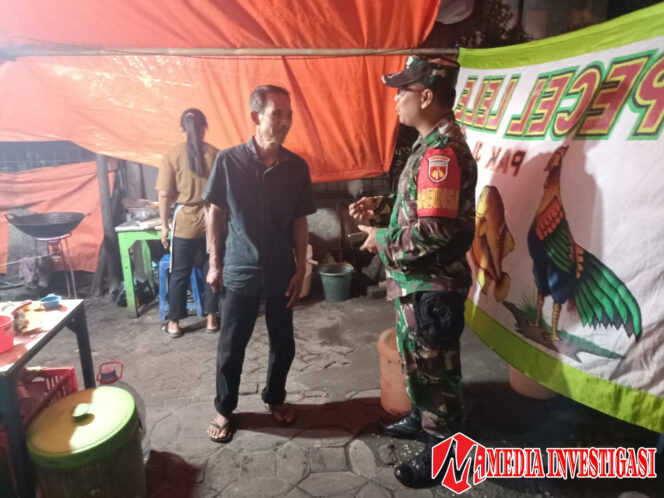 
					Jaga Stabilitas Keamanan Lingkungan, Piket Koramil 03/Serengan Patroli Malam