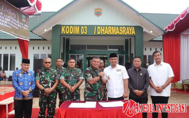 Kodim Penghubung Dharmasraya Resmi Diserahkan, Danrem 032/Wirabraja Hadir Langsung di Acara Bersejarah Ini