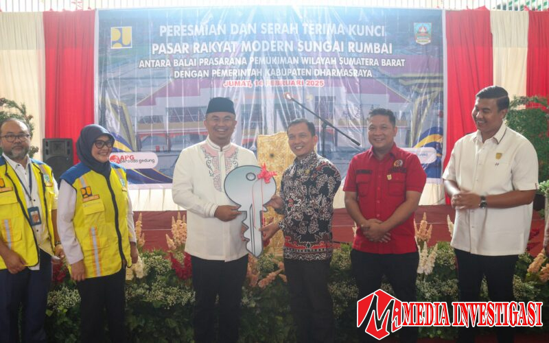 Bupati Dharmasraya Resmikan Pasar Modern Sungai Rumbai: Dorong Ekonomi Lokal dan Kenyamanan Pedagang