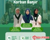 HMI Dharmasraya Peduli Korban Banjir di Timpeh, Salurkan Bantuan Sembako untuk Warga