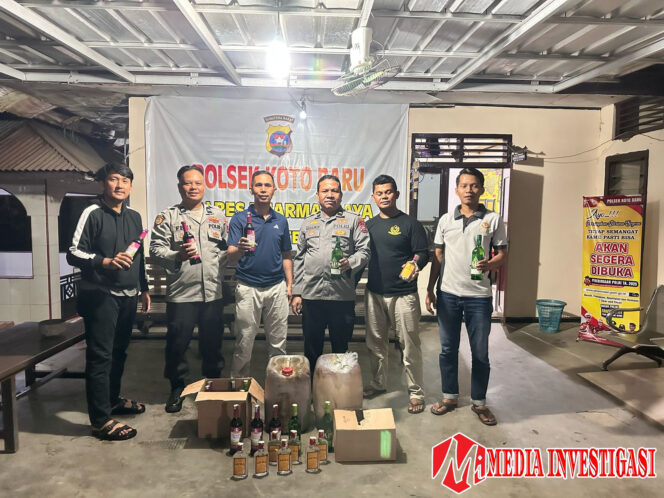 
					Operasi Pekat Singgalang 2025, Polsek Koto Baru Sita Miras dan Tuak Ilegal