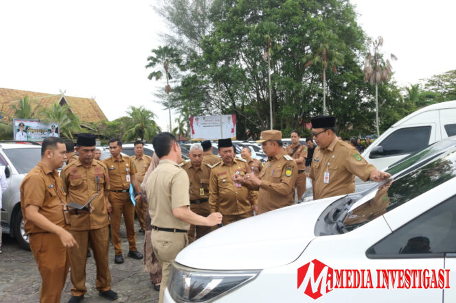 
					Bupati Inhil lakukan pemeriksaan Kendaraan dinas