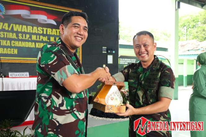 
					Danrem 074/Wrt Kunjungi Kodim Sragen, beri kabar gembira 