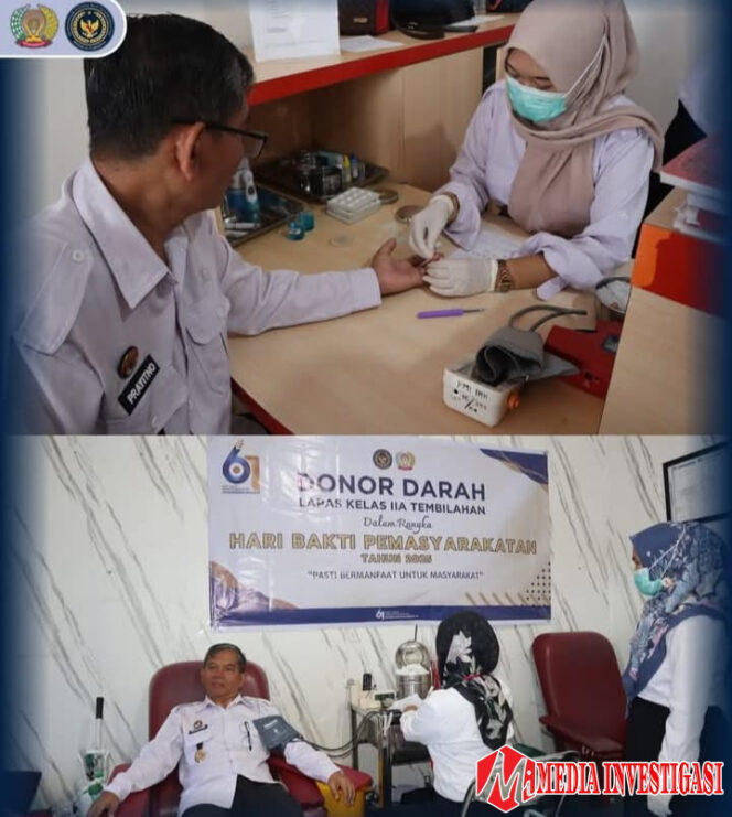
					Lapas Tembilahan Laksanakan Donor Darah dalam Rangka Hari Bakti Pemasyarakatan ke-61