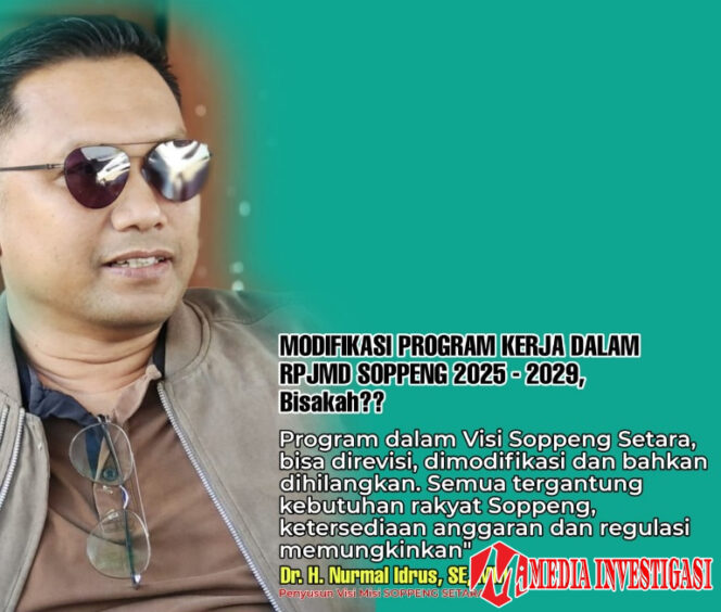 
					Visi SOPPENG SETARA Masuk RPJMD, Begini Saran Penyusunnya.