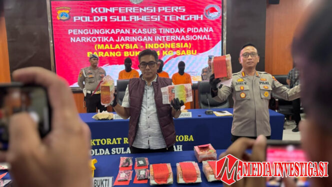 
					Polisi Gagalkan Peredaran 24 Kg Sabu di Palu, 3 Pelaku Ditangkap