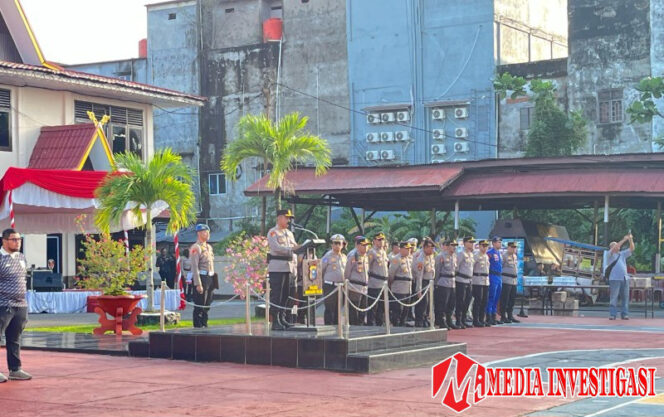 
					Peringatan hari buruh di Polres Indragiri hilir. (Dok. Istimewa)