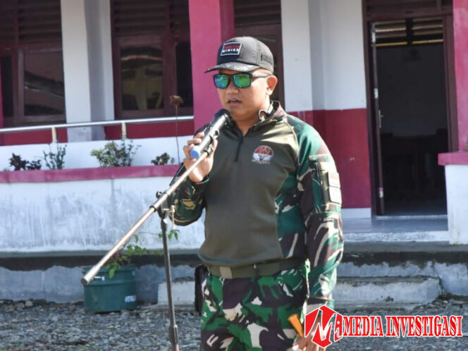 
					Berikan Semangat, Dansatgas TMMD Ke-124 Kodim 1710/Mimika Pimpin Apel Pagi