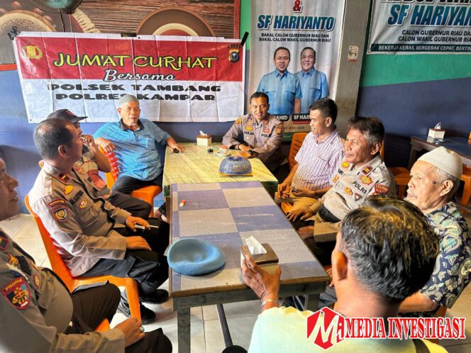 
					Sambil Ngopi di Kedai Jack Caffe, Akp Aulia Dengarkan Curhatan Masyarakat Tentang Predaran Narkoba dan Pencurian.