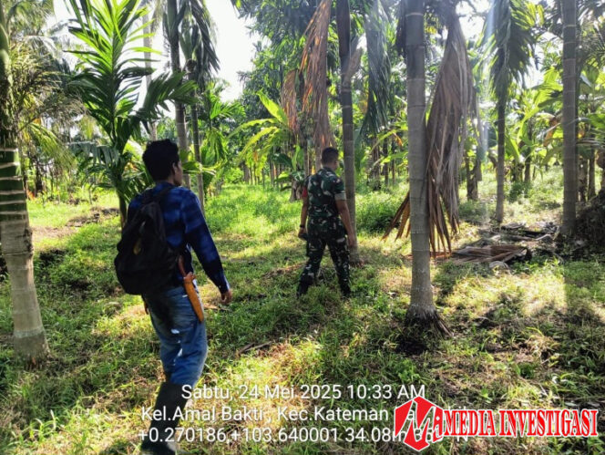 
					Patroli Karhutla, Babinsa Koramil 06/Kateman Imbau Warga Tak Buka Lahan dengan Cara Membakar