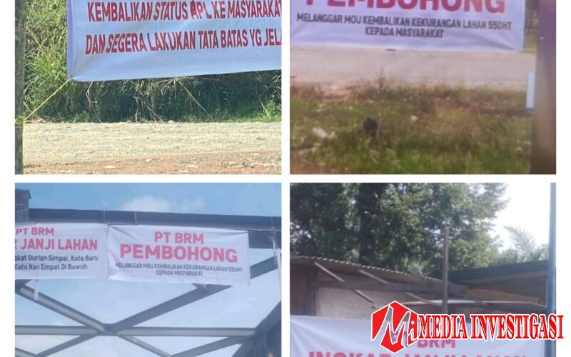 Amarah Meledak! Warga Durian Simpai Kepung Nagari dengan Baliho Protes, Bupati Janji Bertindak di Depan Paripurna Tak Kunjung di Tepati