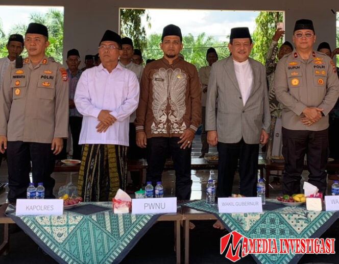 
					Wakapolda Sumbar Kunjungi Dharmasraya, Hadiri Harlah NU ke-79 di Ponpes Al-Baraqah