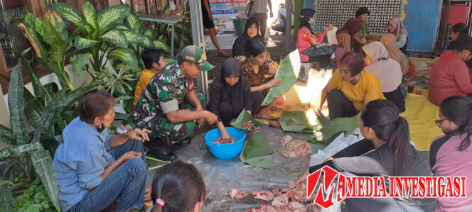 
					Serda Ichsan Himbau Warga Gunakan Bahan Alami Wadahi Daging Qurban