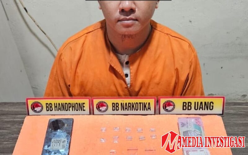 Satresnarkoba Polres Inhil Ungkap Kasus Peredaran Narkoba di Tembilahan Hulu, Satu Pengedar Diamankan