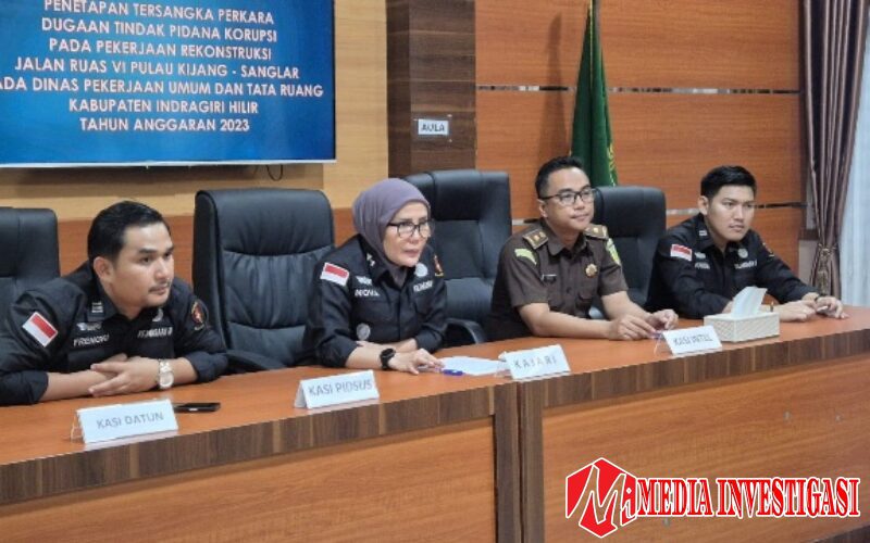 Korupsi 6,2 M, Kejari Inhil Tetapkan Dua Tersangka Proyek Jalan Pulau Kijang–Sanglar Tahun 2023