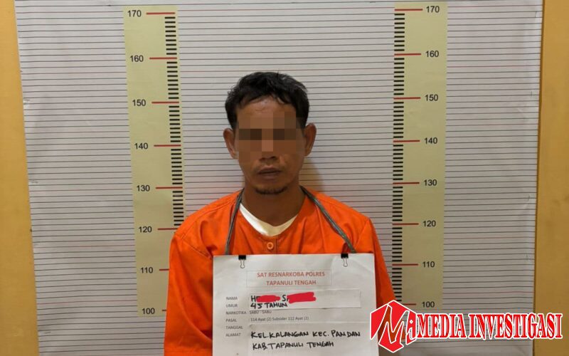 *Sat Narkoba Tapteng Bekuk Pengedar Sabu di Kalangan, Barang Bukti 7,27 Gram Diamankan*