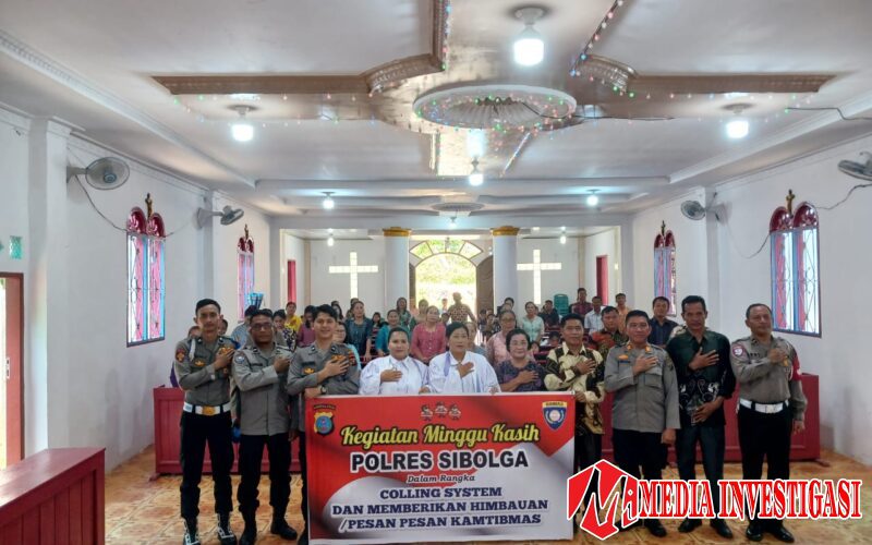 *Kunjungi Gereja GNKPI Jemaat Sibolga, Polres Sibolga Ajak Jemaat, Tidak Takut Lapor Aksi Premanisme*