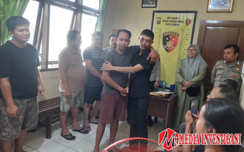 *Kasus Penganiayaan Diselesaikan Dengan RJ, Dilaksanakan Polsek Sibolga Sambas*